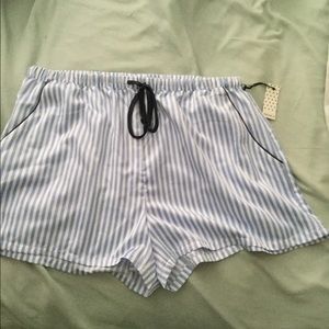 Satin striped pj pants